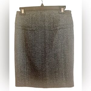 Express Gray Herringbone Pencil Skirt Size 4